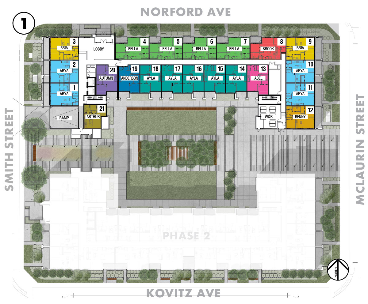 Esquire - Site Plan - Floor 1