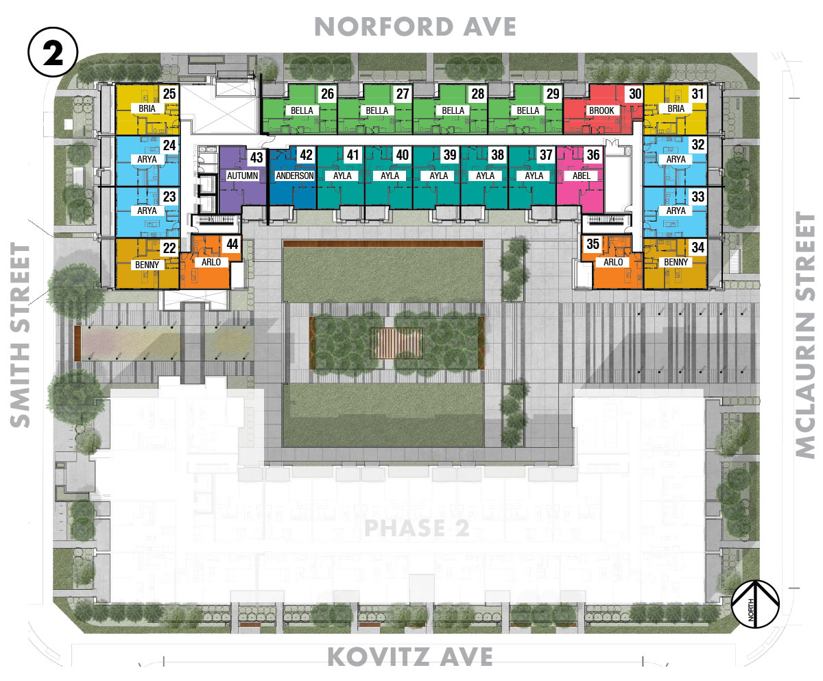 Esquire - Site Plan - Floor 2