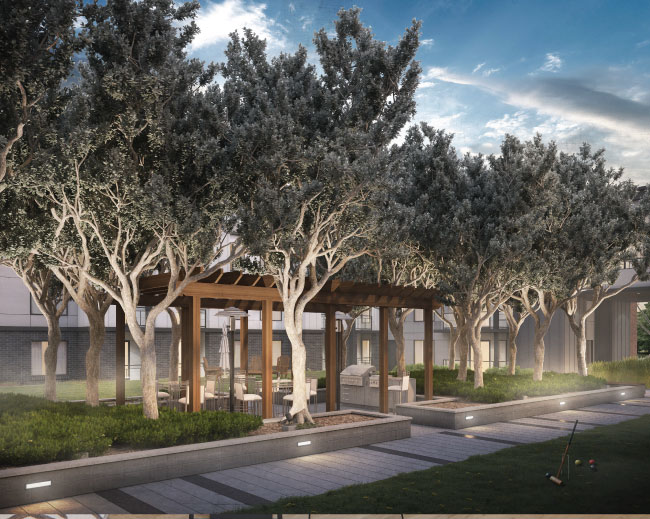 Esquire - Convenient Amenities - Public Courtyard BBQ Patio